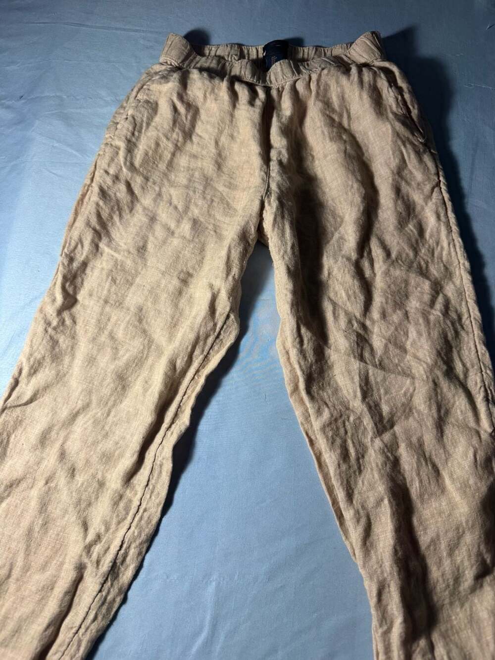 Rachel Rachel Roy Linen Pull On Pants Size S Tan